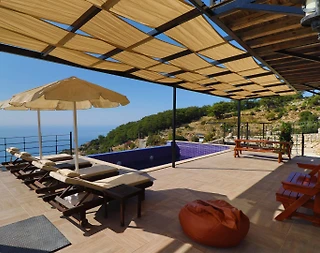 Fethiye Karaağaç'ta Deniz Manzaralı, Özel Havuzlu, 6 Kişilik Villa - 3