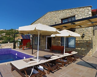 Fethiye Karaağaç'ta Deniz Manzaralı, Özel Havuzlu, 6 Kişilik Villa - 4