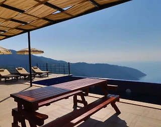 Fethiye Karaağaç'ta Deniz Manzaralı, Özel Havuzlu, 6 Kişilik Villa - 5