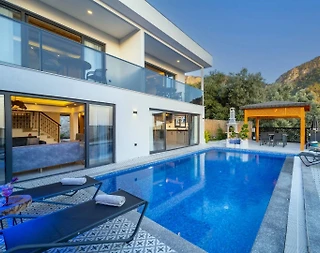 Fethiye Karaağaç'ta Deniz Manzaralı, Özel Havuzlu, Jakuzili Villa - 1
