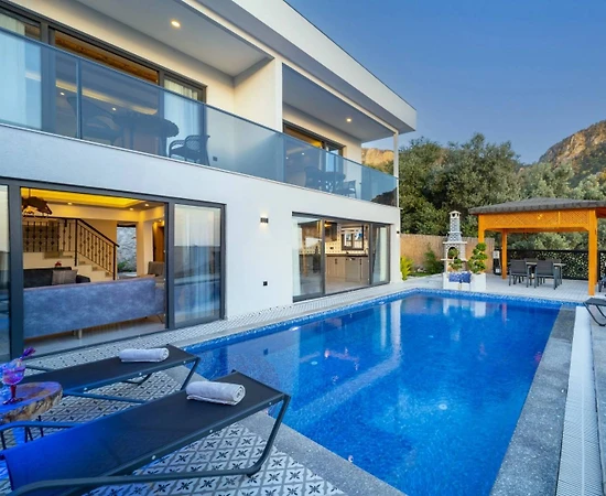 Fethiye Karaağaç'ta Deniz Manzaralı, Özel Havuzlu, Jakuzili Villa - 1