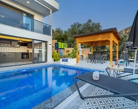 Fethiye Karaağaç'ta Deniz Manzaralı, Özel Havuzlu, Jakuzili Villa - 2