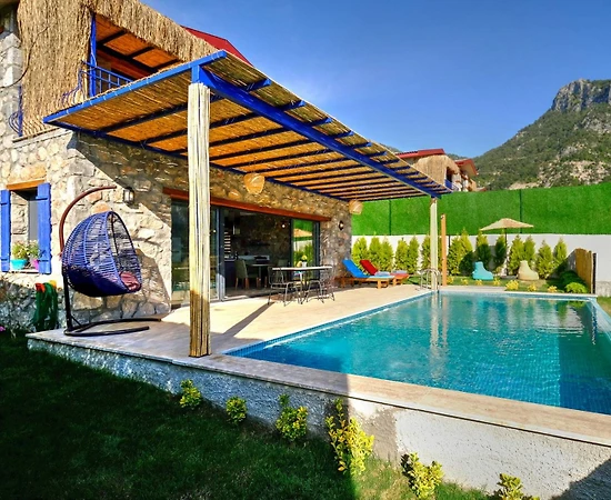 Fethiye Karaağaç'ta Enfes Doğa Manzaralı, Özel Havuzlu, 1+1 Villa - 1