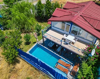 Fethiye Karaçulha'da Minimal Tasarımlı, Özel Havuzlu, Tatil Villası - 1