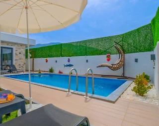 Fethiye Karaçulha'da Merkezi Konumda, Özel Havuzlu, 4 Kişilik Villa - 5