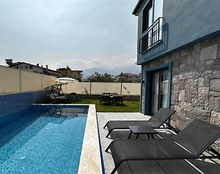 Fethiye Karaçulha'da Modern Tasarımlı, Özel Havuzlu, Kiralık Villa - 4