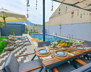 Fethiye Karaçulha'da Kalabalık Ailelere Uygun, Özel Havuzlu, Şık Villa - 5