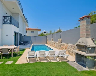 Fethiye Karaçulha'da Merkeze Yakın, Özel Havuzlu, İkiz Villa - 2