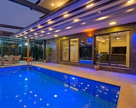 Fethiye Karaçulha'da Modern Tasarıma Sahip, Özel Havuzlu, Saunalı, Hamamlı Villa - 3