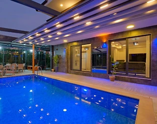 Fethiye Karaçulha'da Modern Tasarıma Sahip, Özel Havuzlu, Saunalı, Hamamlı Villa - 3