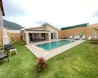 Fethiye Karaçulha'da Modern Tasarımlı, Özel Havuzlu, Balayı Villası - 1