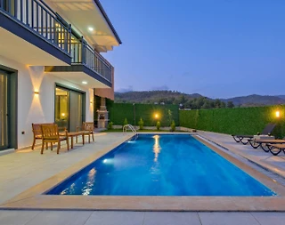 Fethiye Karagedik'te Doğa İçerisinde, Özel Havuzlu, Modern Villa - 3