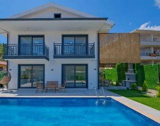 Fethiye Karagedik'te Doğa İçerisinde, Özel Havuzlu, Modern Villa - 5