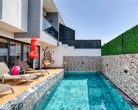 Fethiye Karagedik'te Modern Tasarımlı, Özel Havuzlu, İkiz Villa - 3