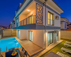 Fethiye Karagedik'te Modern Tasarımlı, Özel Havuzlu, Kiralık Villa - 3