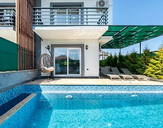 Fethiye Karagedik'te Sakin Konumda, Özel Havuzlu, İkiz Villa - 2