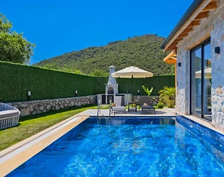 Fethiye Karakeçeliler'de Doğa İçerisinde, Özel Havuzlu, Balayı Villası - 3
