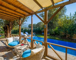 Fethiye Kayaköy'de Doğa Manzaralı, Özel Havuzlu, Kiralık Villa - 4