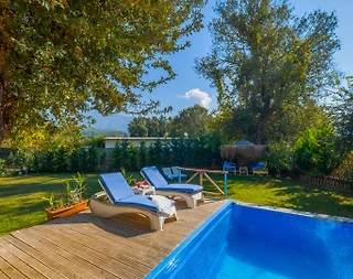 Fethiye Kayaköy'de Doğa Manzaralı, Özel Havuzlu, Kiralık Villa - 5