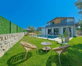 Fethiye Kargı'da Geniş Bahçeli, Özel Havuzlu, Jakuzili Villa - 2