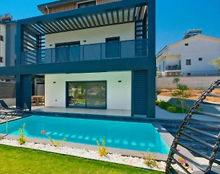 Fethiye Kargı'da Geniş Bahçe İçerisinde, Özel Havuzlu, Modern Villa - 4