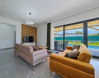 Fethiye Kayaköy'de Doğa İçerisinde, Özel Havuzlu, Bahçeli Villa - 5