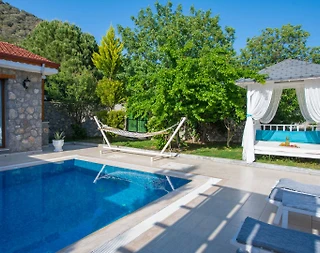 Fethiye Kayaköy'de Doğa İle İçiçe, Özel Havuzlu, Jakuzili Villa - 5