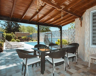 Fethiye Kayaköy'de Doğa Manzaralı, Özel Havuzlu, Konforlu Villa - 5