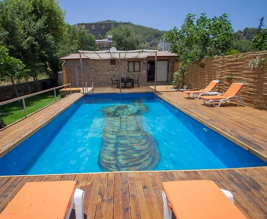 Fethiye Kayaköy'de Doğayla İç İçe, Özel Havuzlu, 2+1, Bahçeli Villa - 1