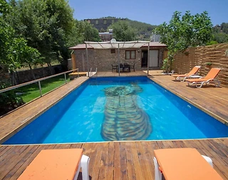 Fethiye Kayaköy'de Doğayla İç İçe, Özel Havuzlu, 2+1, Bahçeli Villa - 1