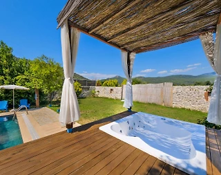Fethiye Kayaköy'de Doğayla İç İçe, Özel Havuzlu, Jakuzili Villa - 5