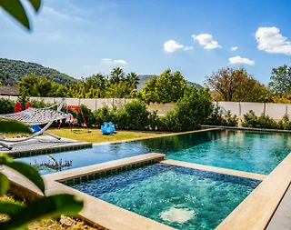 Fethiye Kayaköy'de Geniş Bahçe İçerisinde, Özel Havuzlu, Taş Villa - 4