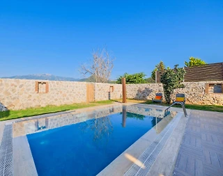 Fethiye Kayaköy'de Geniş Bahçeli, Özel Havuzlu, 2+1 Kiralık Villa - 2