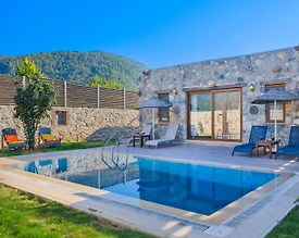 Fethiye Kayaköy'de Geniş Bahçeli, Özel Havuzlu, 2+1 Kiralık Villa - 3