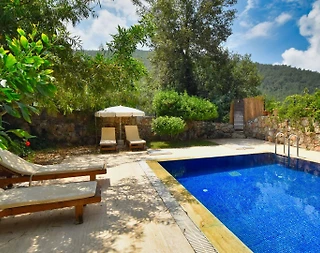 Fethiye Kayaköy'de Geniş Bahçeli, Özel Havuzlu, Kiralık Villa - 5