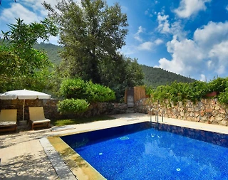 Fethiye Kayaköy'de Geniş Bahçeli, Özel Havuzlu, Kiralık Villa - 2
