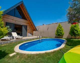 Fethiye Kayaköy'de Huzurlu Doğada, Özel Havuzlu, 4 Kişilik Bungalov - 4