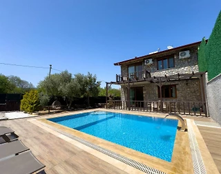 Fethiye Kayaköy'de Huzurlu Doğada, Özel Havuzlu, İkiz Villa - 1