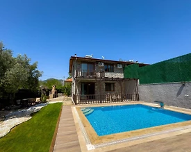 Fethiye Kayaköy'de Huzurlu Doğada, Özel Havuzlu, İkiz Villa - 3
