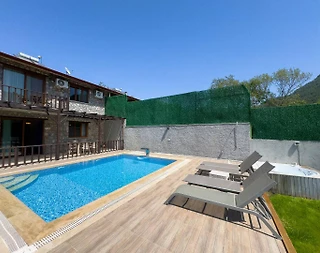 Fethiye Kayaköy'de Huzurlu Doğada, Özel Havuzlu, İkiz Villa - 4