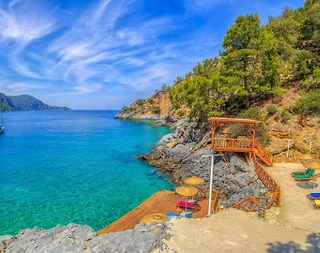 Fethiye Kayaköy'de Kendine Ait Özel Koyu Olan, Özel Havuzlu, Şık Villa - 2