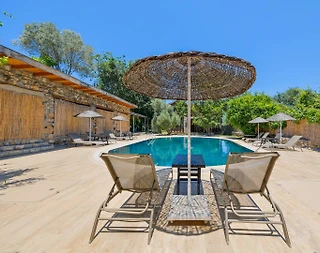 Fethiye Kayaköy'de Muhteşem Bahçe İçerisinde, Özel Havuzlu, Taş Villa - 4