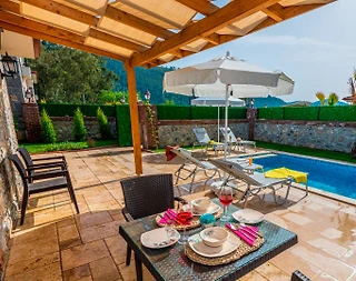 Fethiye Kayaköy'de Muhteşem Doğada, Özel Havuzlu, Konforlu Kiralık Villa - 3