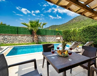 Fethiye Kayaköy'de Muhteşem Doğada, Özel Havuzlu, Konforlu Kiralık Villa - 5