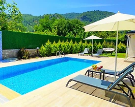 Fethiye Kayaköy'de Muhteşem Doğada, Özel Havuzlu, Modern Villa - 2