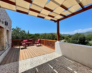 Fethiye Kayaköy'de Otantik Mimarili, Özel Havuzlu, Bahçeli Villa - 5