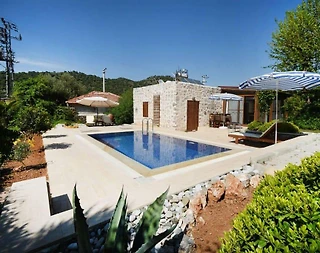 Fethiye Kayaköy'de Otantik Tasarımlı, Özel Havuzlu, Balayı Villası - 2