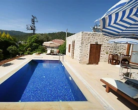 Fethiye Kayaköy'de Otantik Tasarımlı, Özel Havuzlu, Balayı Villası - 3
