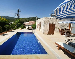 Fethiye Kayaköy'de Otantik Tasarımlı, Özel Havuzlu, Balayı Villası - 3