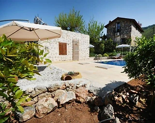 Fethiye Kayaköy'de Otantik Tasarımlı, Özel Havuzlu, Balayı Villası - 5